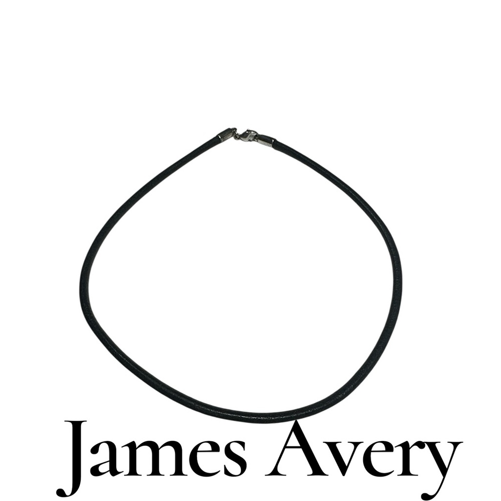 James Avery necklace Black cord vintage 925